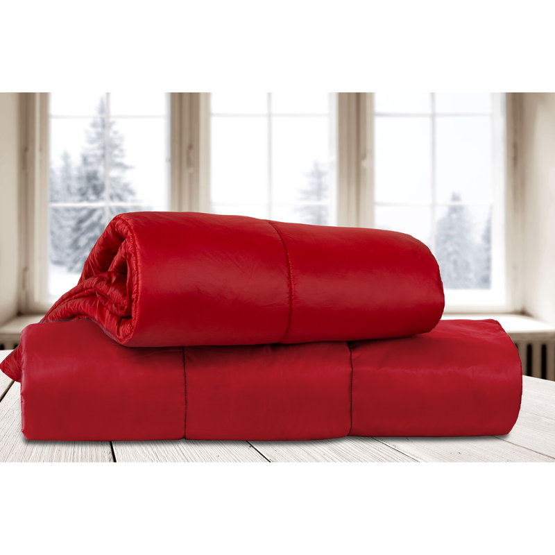 Knitted Throw Blanket, Red