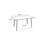 Madysin Glass Top Metal Base Dining Table