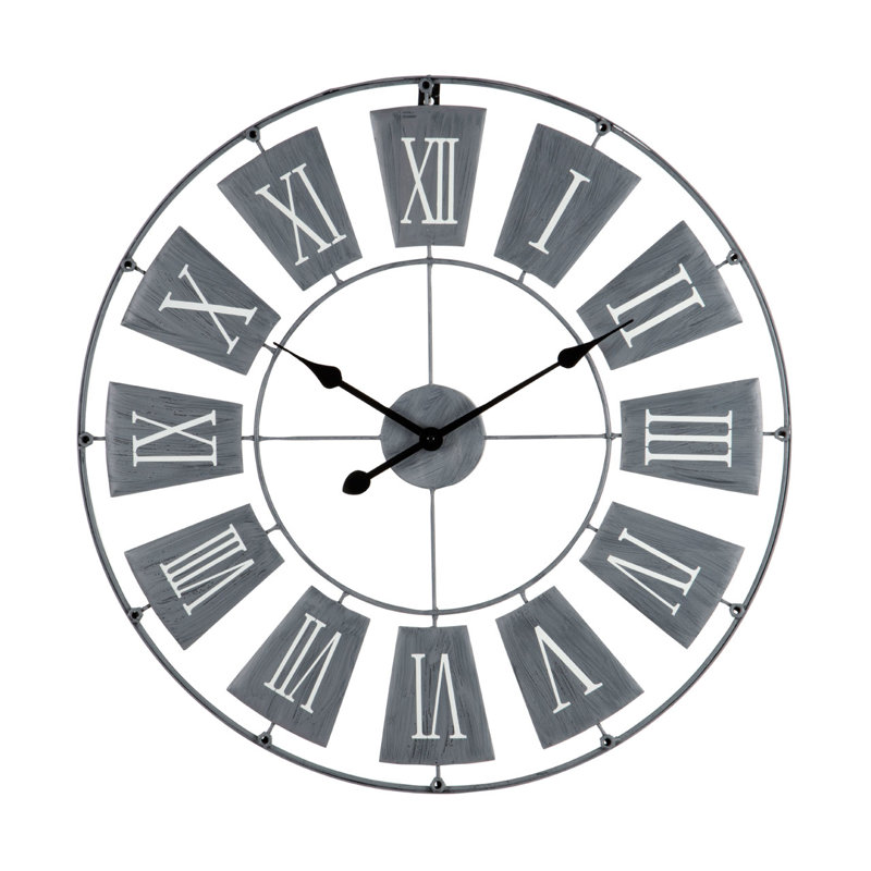 Metal Wall Clock, 70cm H x 70cm W x 3cm D