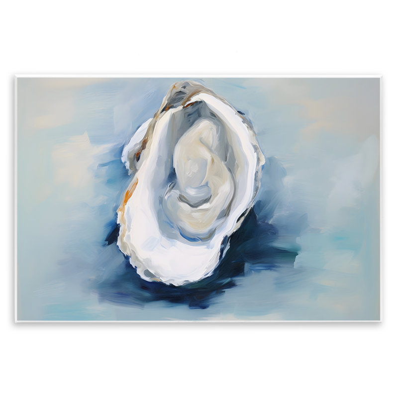 Art mural traditionnel «Oyster View» par Petal Prints Design, H 13 po x l 19 po