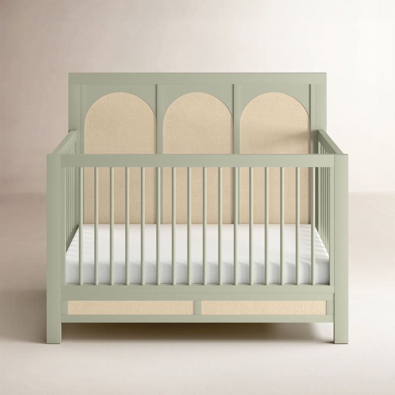 Eloise 4-in-1 Convertible Crib, French Sage/Performance Sand Eco-Weave
