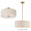 Luminaire suspendu tambour 3 lumières Juna