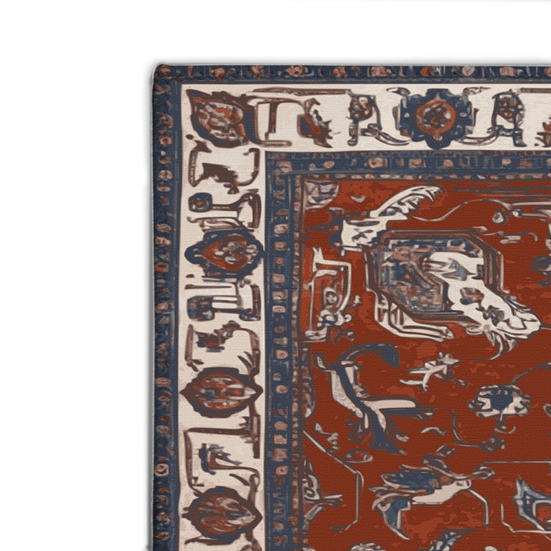 Tapis d'intérieur et d'extérieur brun Persian, Rectangulaire 2 pi x 3 pi