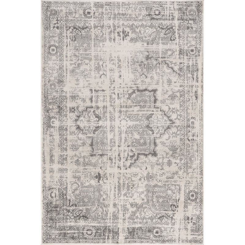  Lissy Traditional Medallion Area Rug, Rectangle 10' x 14'