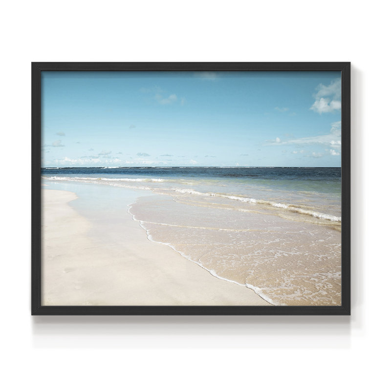 Sugar Sand Beach -Framed Print - Restickable