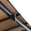 Auvent de patio en métal 10 pi x 10 pi, pavillon de jardin extérieur, pavillon de jardin pergola pour la cour arrière