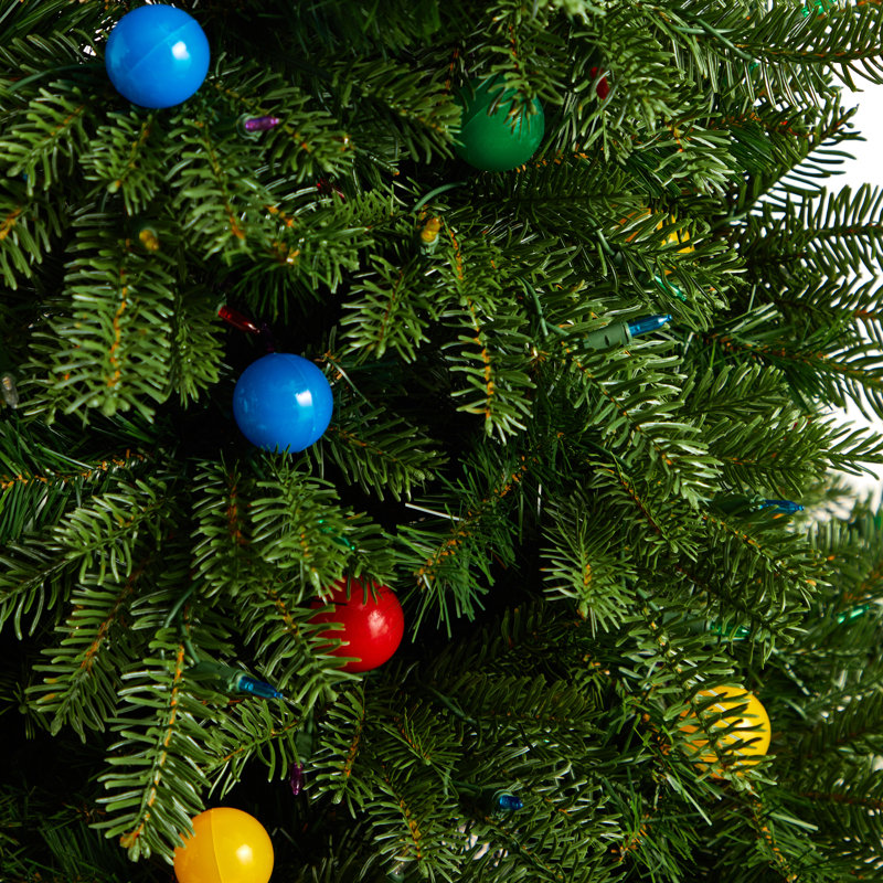 Lighted Artificial Fir Christmas Tree, 8.5' H