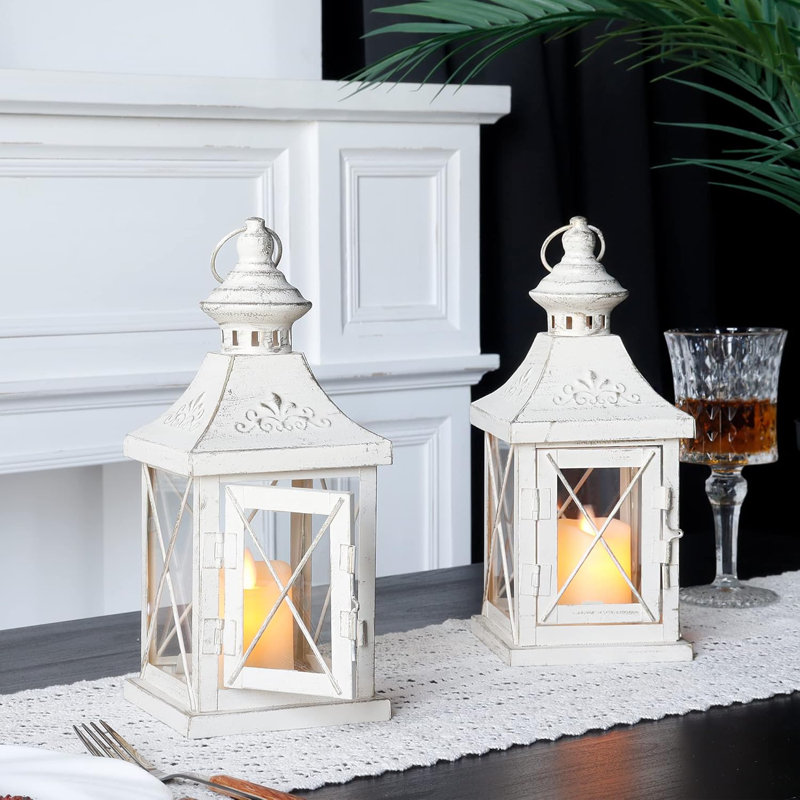 Set of 2 Decorative Candle Lantern