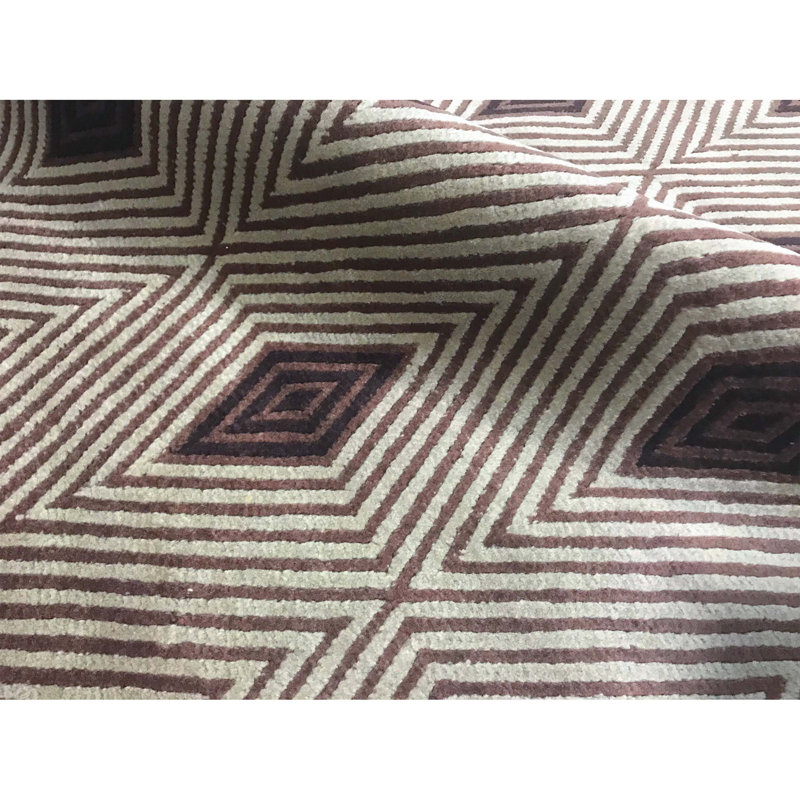 Hand-Knotted High-Quality Brown Area Rug