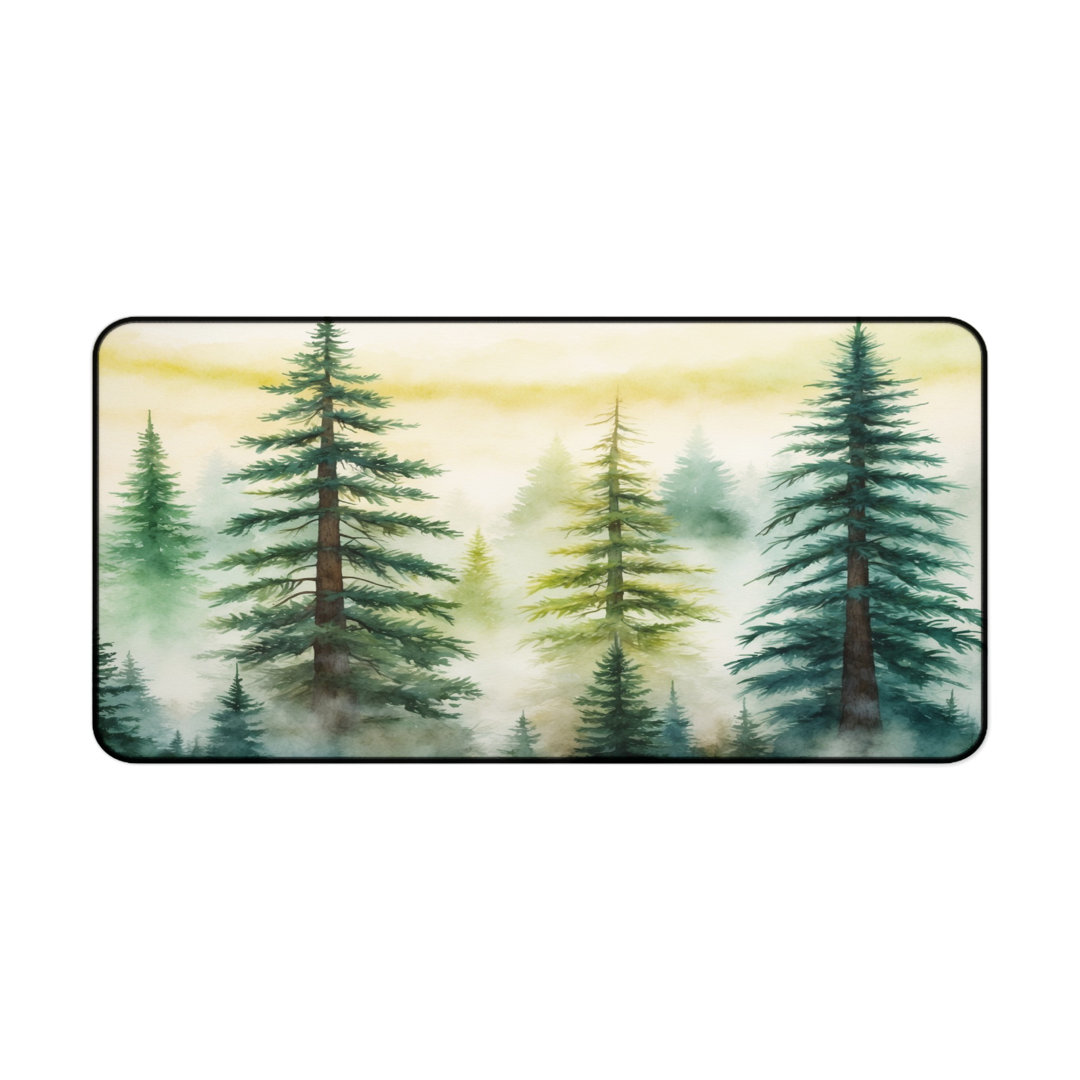 Pine Forest Mist Desk Mat