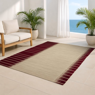 Tapis intérieur / extérieur beige HorizontalStripes