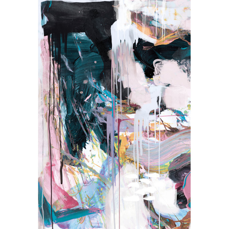 Énoncé «déclaration n ° 2 sur toile» par Dan, H 72 po x l 72 po x P 1,5 po