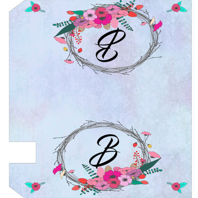 Housse pour boîte aux lettres monogramme personnalisable