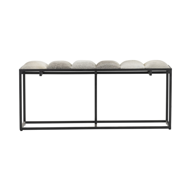 Genuine Leather Upholstered Bench