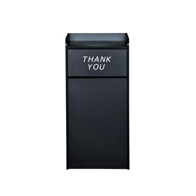 Sony 36-Gal. Wood Commercial Grade Tray Top Trash Receptacle