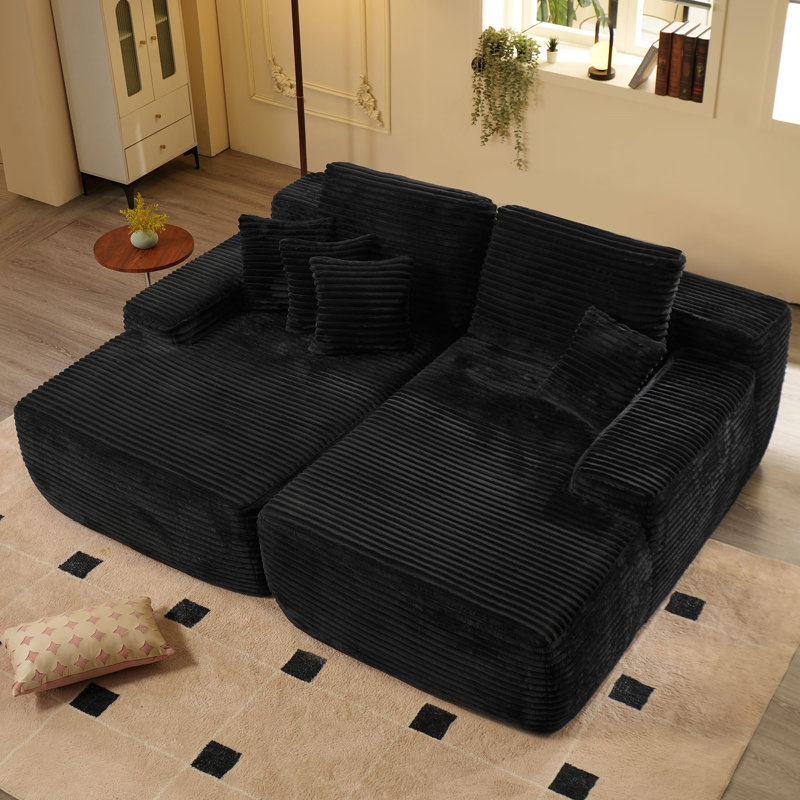 80''Oversized Double Lounge Chaise