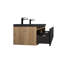 Meuble-lavabo double Prius de 59 po avec lavabo noir intégré 