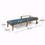 Chaise longue inclinable avec coussins 78,75 po Strausbaugh-535219481