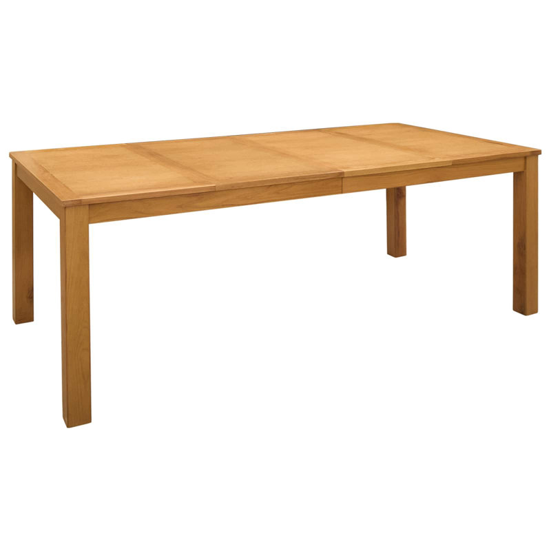 Solid Wood Base Dining Table, 75cm H x 200cm W x 100cm D