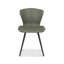 GARCIA UPHOLSTERED CHAIR - VINTAGE FAUX LEATHER - BLACK SAND POWDER COATED LEGS (PAIR)-1436763616