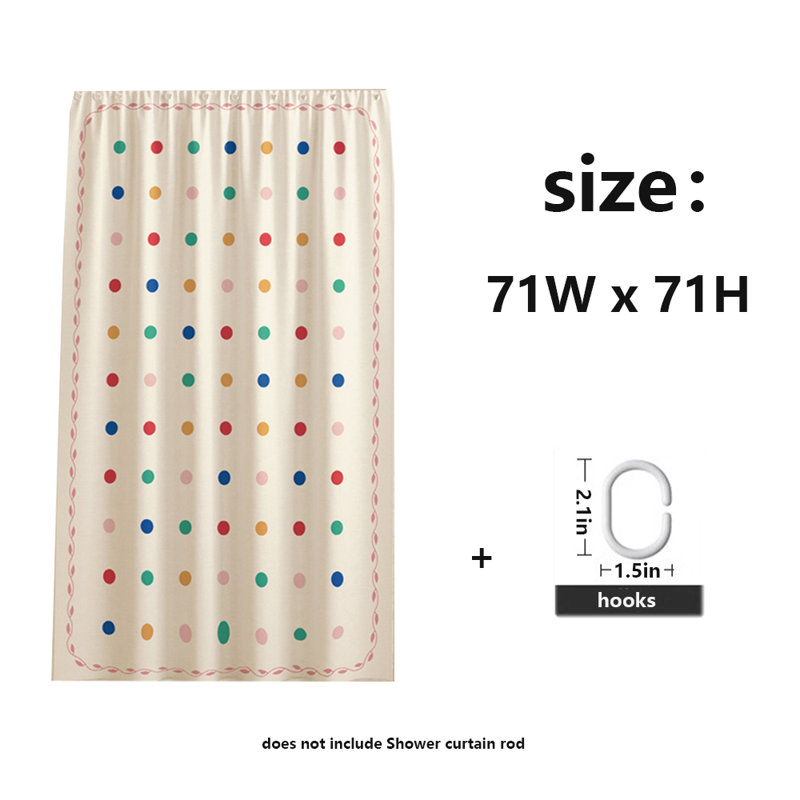 Rideau de douche en polyester