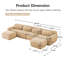 Canapé 4 places moelleux moelleux avec 2 repose-pieds-75037878-75037873-75037875