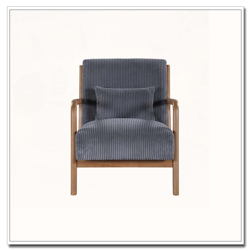 Chaise longue en bois, Gris