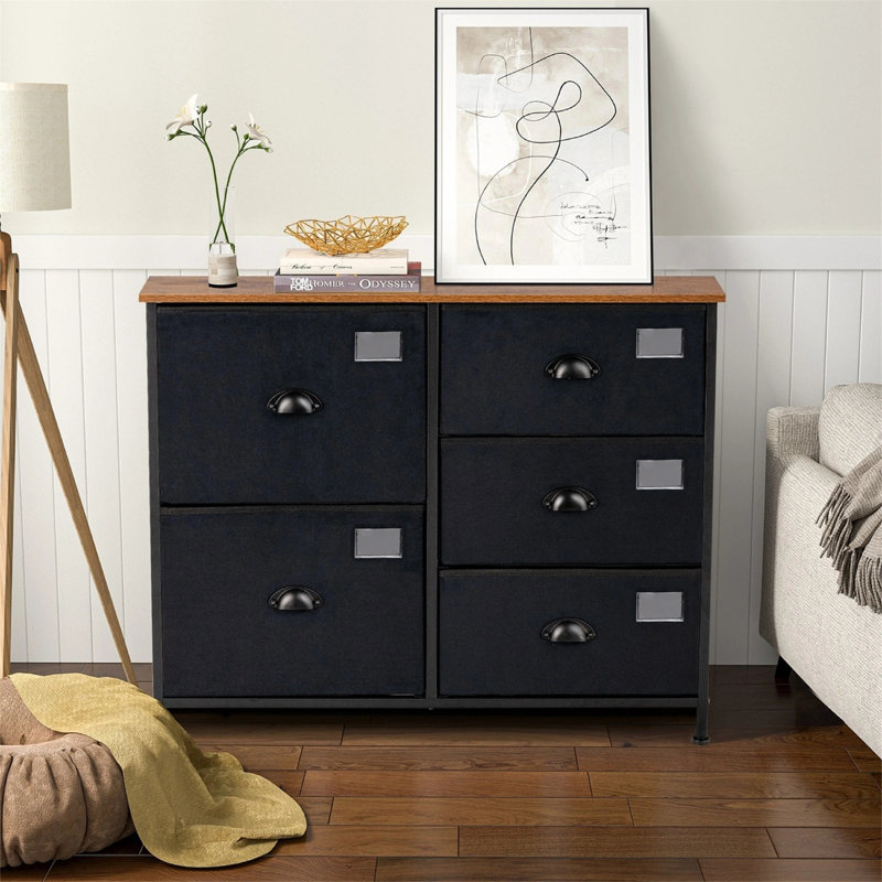 Commode à 5 tiroirs pour armoires de chambre à coucher et de vestibule