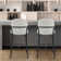 Modern Counter Height Bar Stools Set of 3, 28 Inch Sherpa Boucle Upholstered Bar Stools with Back, 18" Seat Wide Island Stools with Black Metal Frame for Kitchen Counter/Breakfast Bar