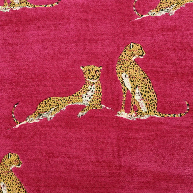 Little Iris Square Pillow Cover & Insert, Square 22", Fuchsia