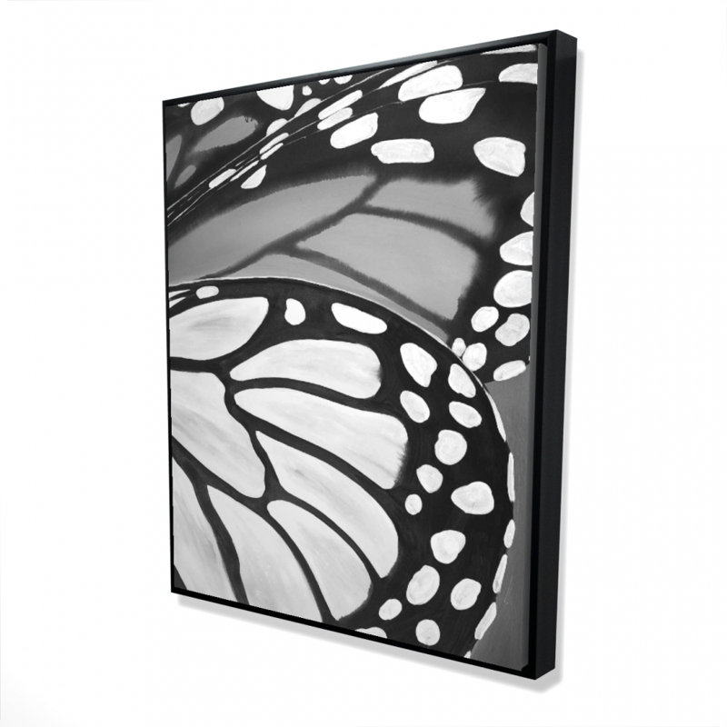 Butterfly wings closeup - 48"x60" Framed canvas