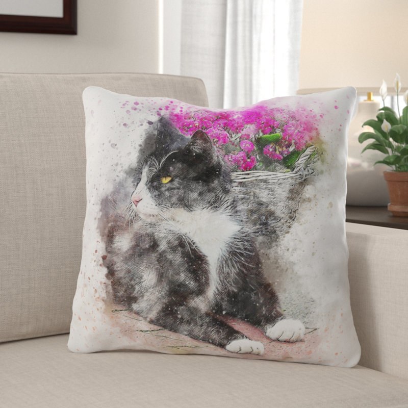  Coussin Cat, Synthétique, Extérieur