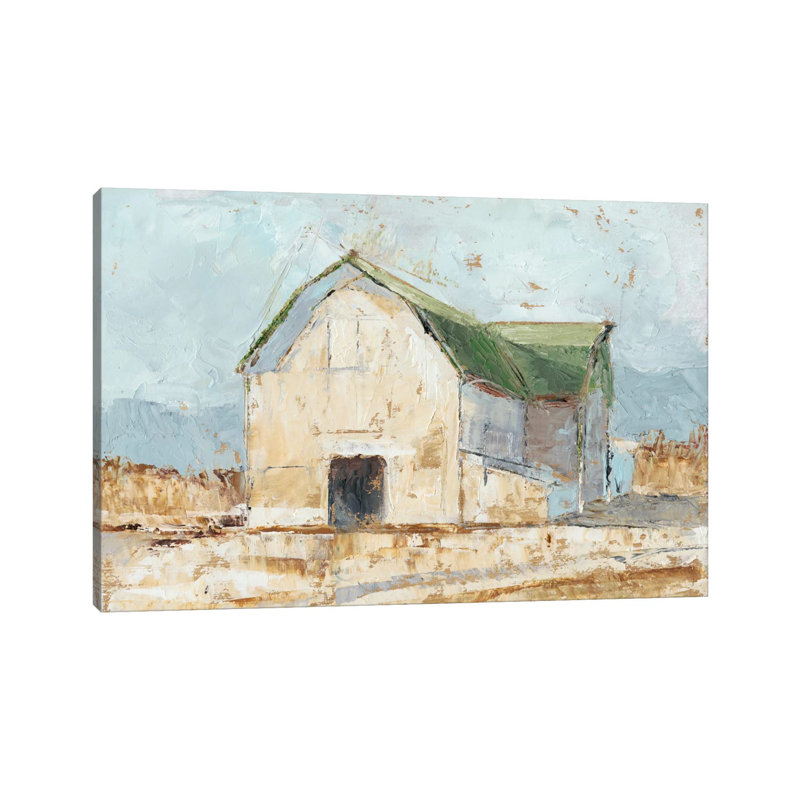 Whitewashed Barn IV 1 Piece Wrapped Canvas Painting, 30.48 cm H x 45.72 cm W