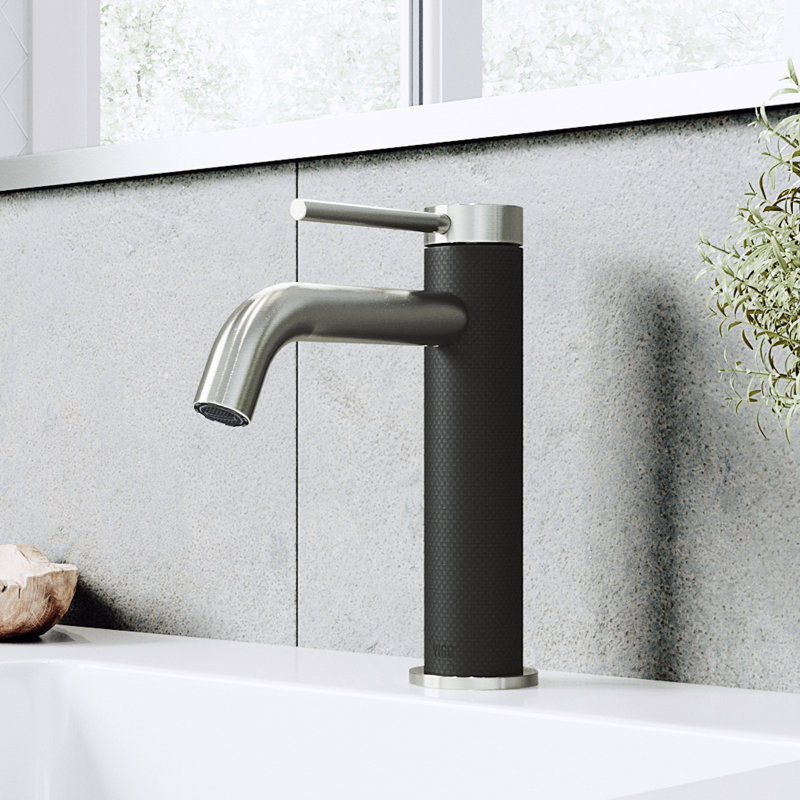 Madison Single Hole Single Handle Bathroom Faucet, Brushed Nickel