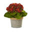 Arrangement floral artificiel en pot kalanchoe