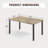 Romio 64" W Rectangular Outdoor Dining Table-82704788