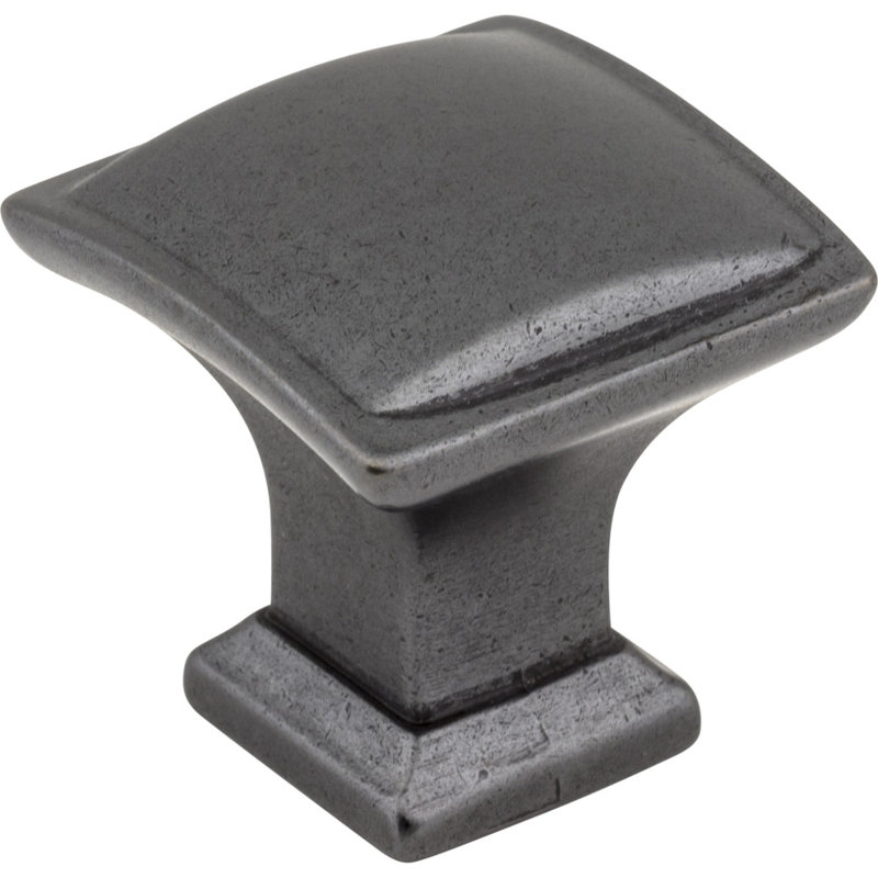 Annadale Square Knob, 1 1/4", Gun Metal