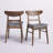 Cambrielle Mid-Century Modern Upholstered Dining Chairs with Rubberwood Frame and Padded Seat-2003919074-1911001661