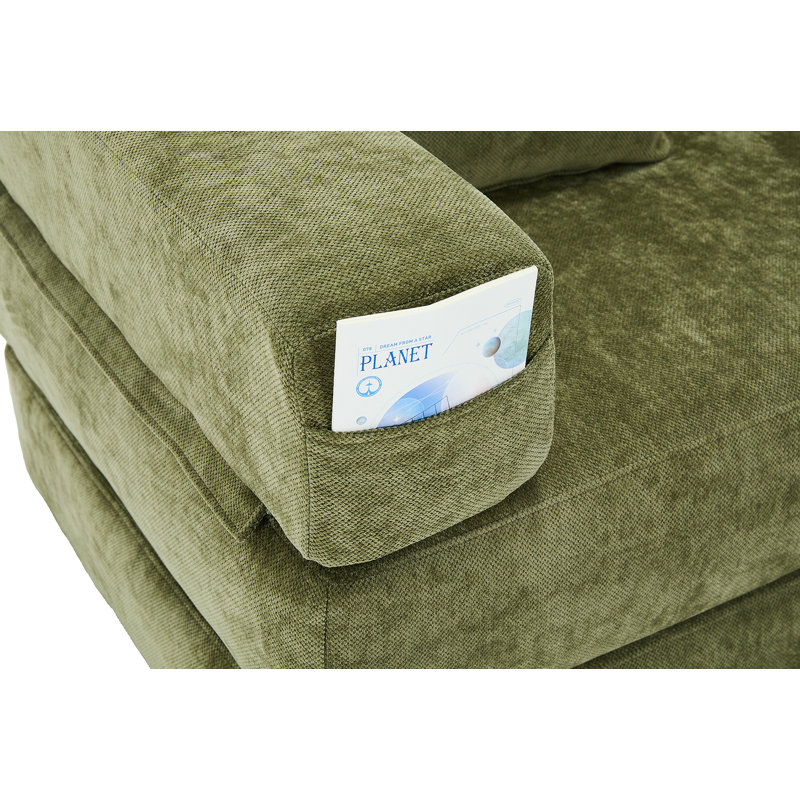 Boneless Convertible Folding Sofa Bed With Pillows - Multi-Function Floor Couch And Sleeping Mattress For Versatile Use In Various Spaces