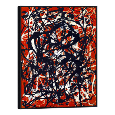 «Giclee Art encadré» par Jackson-Pollock Home Decor (cadre mince noir, 28 po x 40 po)
