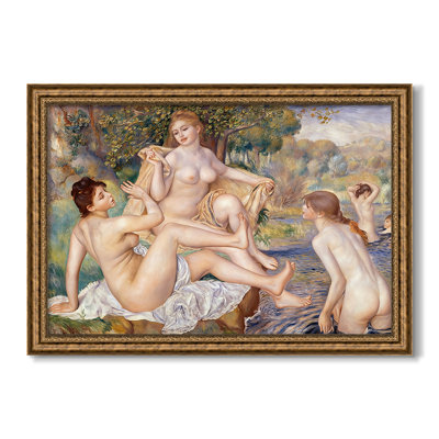 Les grands baigneurs (Les Grandes Baigneuses), 1884-1887 - Pierre-Auguste Renoir - Toile encadrée sur mesure