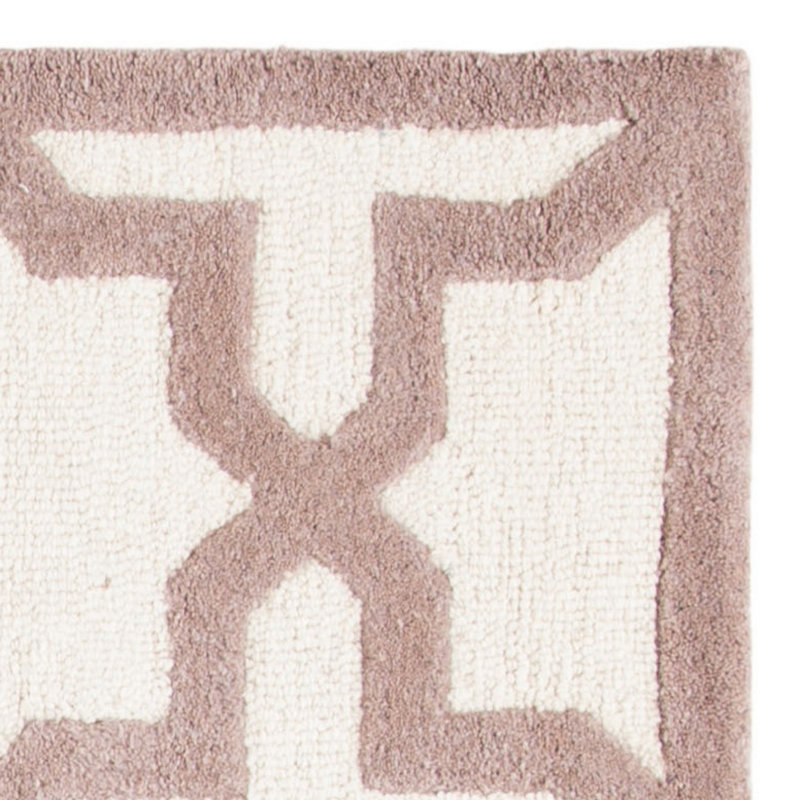 Cannen Hand Tufted Wool Geometric Rug, Rectangle 5' x 8'