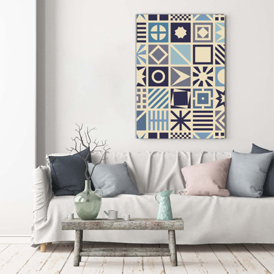 Greek Streets - Wrapped Canvas Print