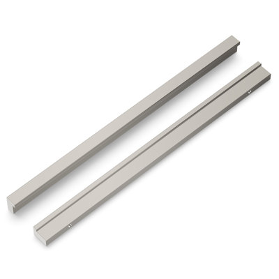 Streamline Collection Rectangular Pull - 8-13/16" Center to Center Cabinet Pull Glossy Nickel - Contemporary Hardware for Drawers & Cabinets