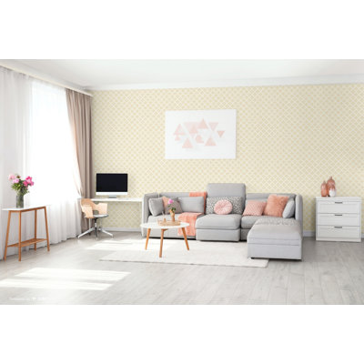 Affinia Scroll Geo 10m x 53cm Wallpaper Roll