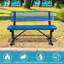 4 Ft. Outdoor Steel Bench With Backrest