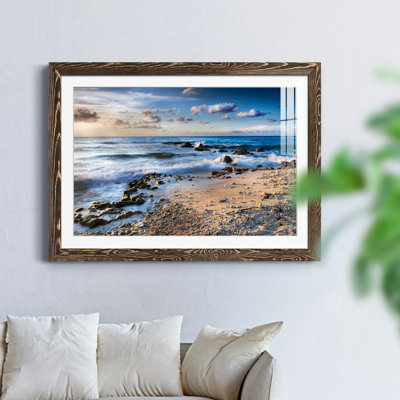 Island Waves - Photographie sur toile avec cadre photo