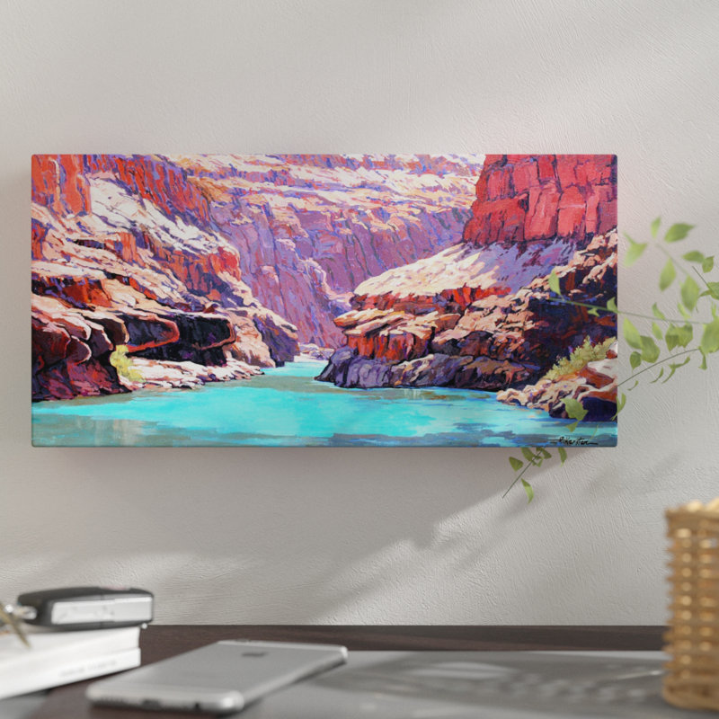Colorado River - Imprimé, H 6 po x l 12 po x P 2 po, Toile tendue