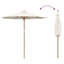 Parasol de jardin vidaXL blanc crème en bambou 270 270 x 260 cm-107548049