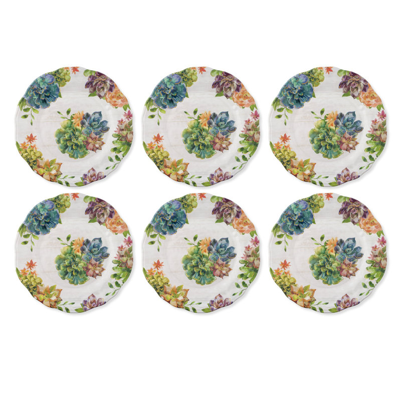Dodds Succulents 11" Melamine Dinner Plate